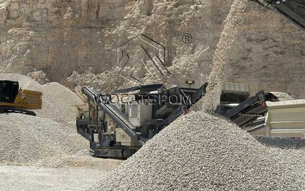 200TPH LIMESTONE TRACKED IMPACT CRUSHER WORKING IN MEXICO-TF150 Mobile Impact  Crusher