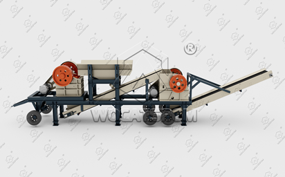 30-50T/H Mobile Wheeled Crushing Plant