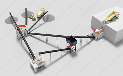 100-150T/H  Hard Rock Crushing Plant 